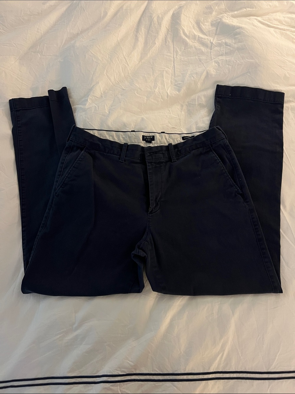 J. Crew Dark Navy Chino Pants - Straight Leg